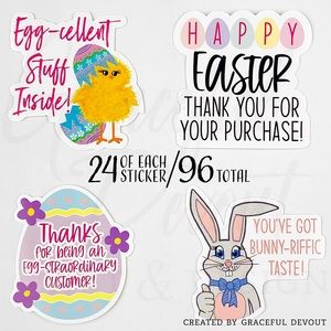🐰 Easter Sticker Bundle Variety Pack [GD55-96]